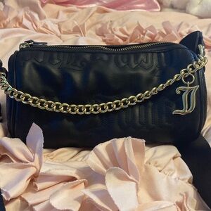 Juicy Couture Black Crossbody Bag with Gold Chain